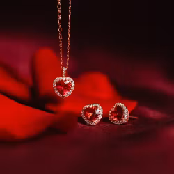 Delphine pink ruby / 2 pcs set
