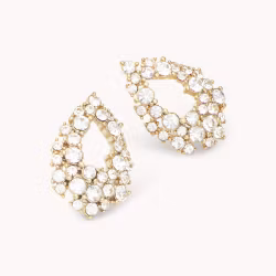 Petite Alice earrings crystal gold