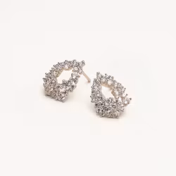 Petite miss Alice earrings crystal silver