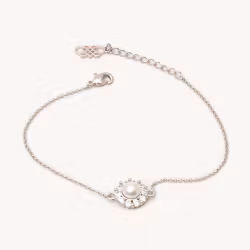 New miss Sofia pearl bracelet creme