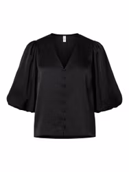 Yaspella v-ringad topp black