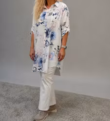Milou204 långskjorta vit