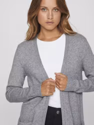 Viril lång cardigan grå