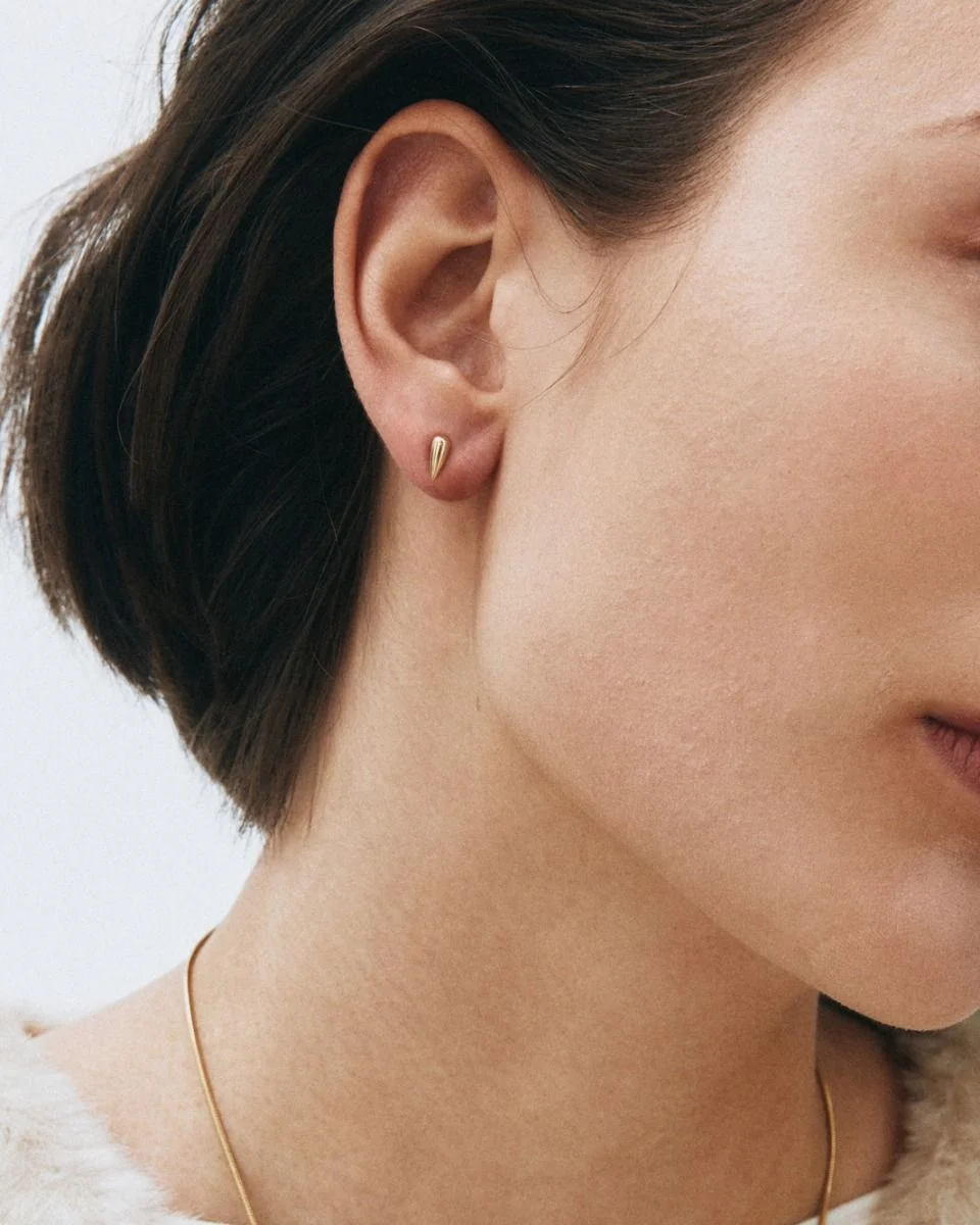 Peak Spike Studs Gold