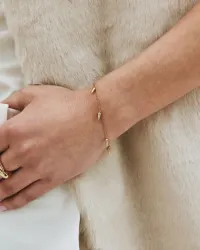 Peak Spike Bracelet Multi Gold