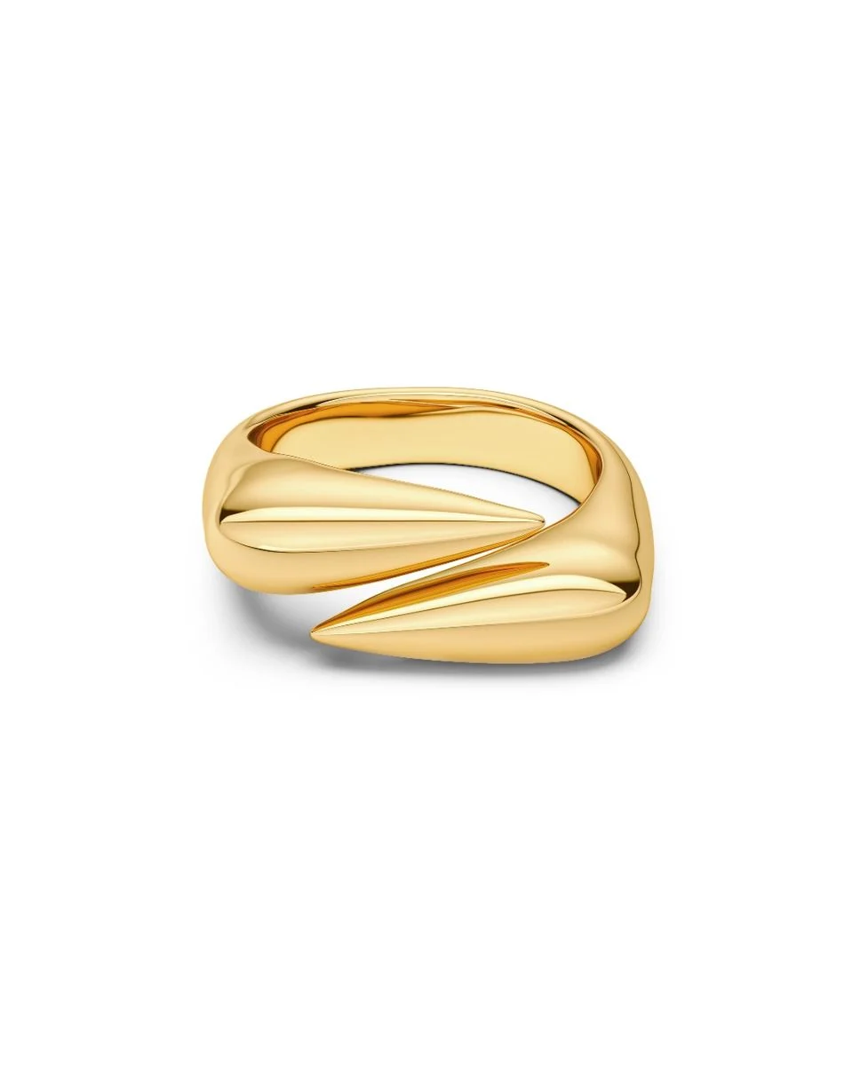 Peak Spike Ring Gold