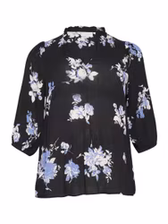KCedina blus blåblommig Plussize
