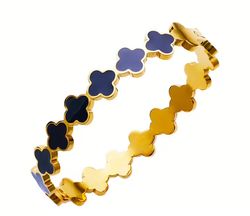 Lucy armband klöver svart