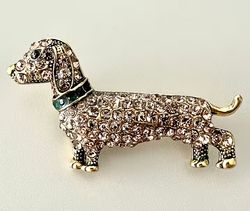 Brosch tax 4,5 cm guld