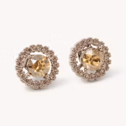 Miranda Twist earrings – Champagne mist