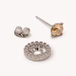 Miranda Twist earrings – Champagne mist
