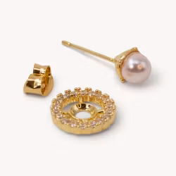 Miranda Twist earrings – Rosaline (gold)