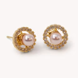 Miranda Twist earrings – Rosaline (gold)