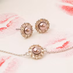 Miss Sofia bracelet – Pink topaz pearl