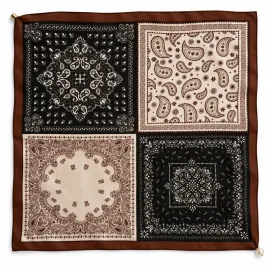 Stor sjal med magnetlås Paisley Patchwork