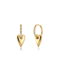 Amore Sparkle Hoops S Gold