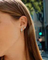 Ocean Gem Studs Silver