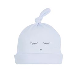 Mössa, sleeping cutie blå/grå