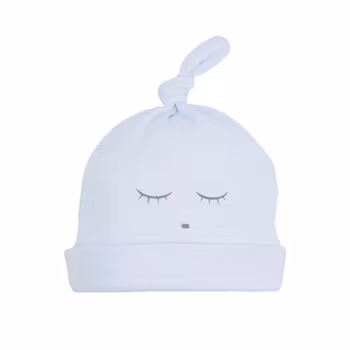 Mössa, sleeping cutie blå/grå