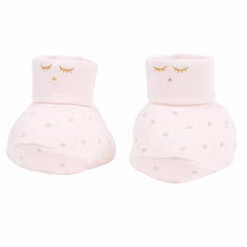 Tossor - Saturday Footies rosa/guld