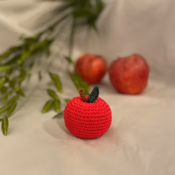 Äpple rött - virkad