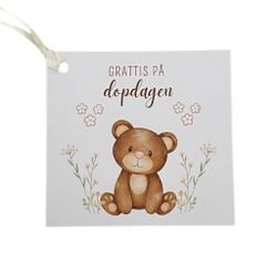 Kort - Dopdagen nalle