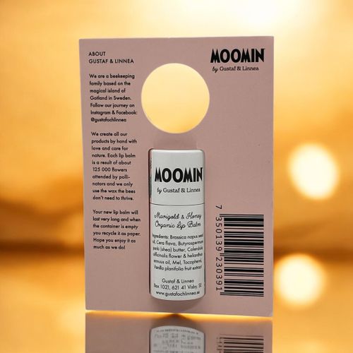 Moomin by Gustaf & Linnea/Läppcerat av bivax med ringblomma & honung, 8,5 g