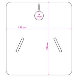 Frisörkappa Classic Rosa