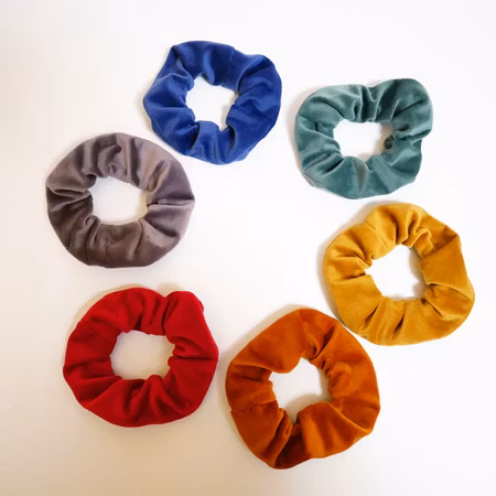 Scrunchies - enfärgade