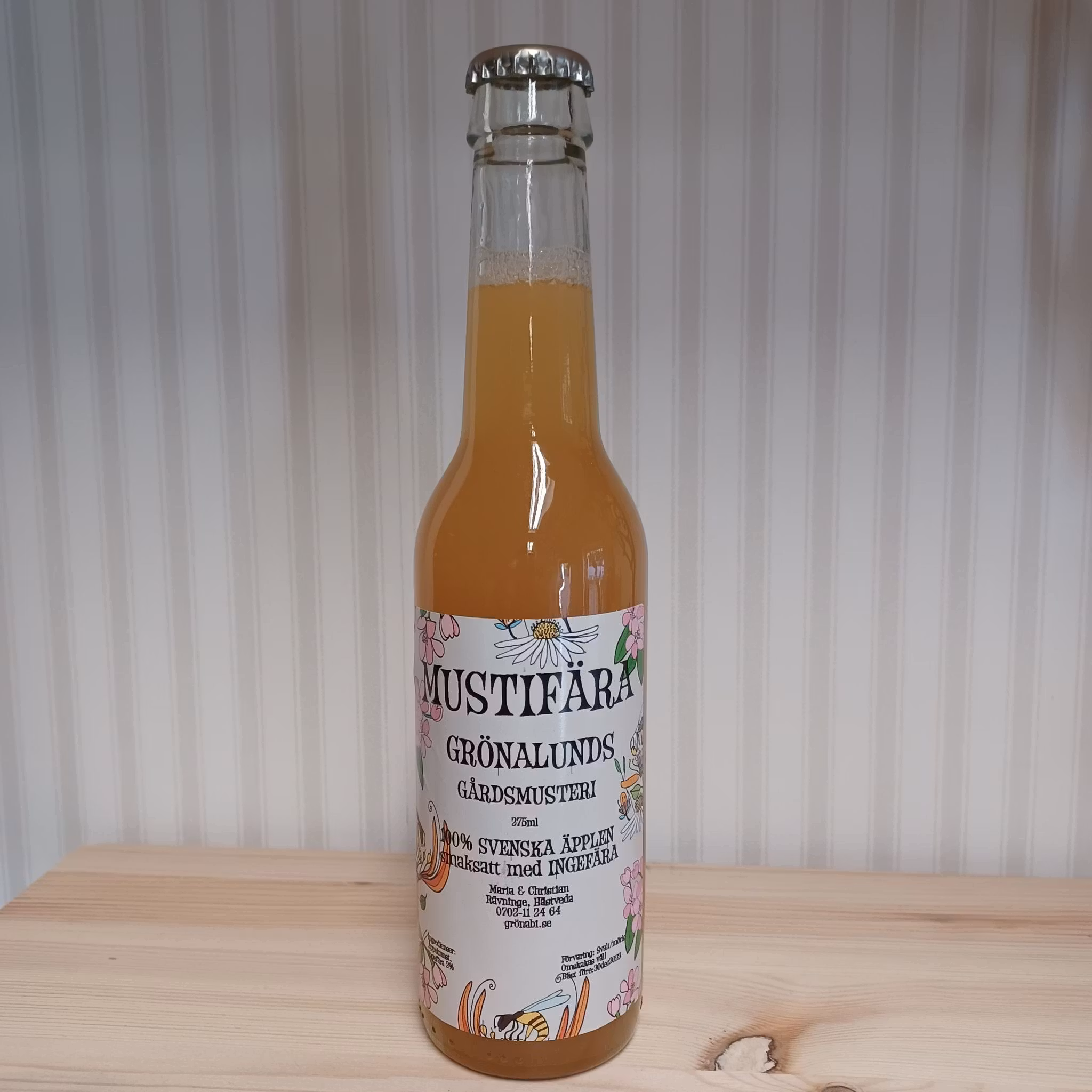 Mustifära, 275ml, Grönalunds Gårdsmusteri, KORT DATUM