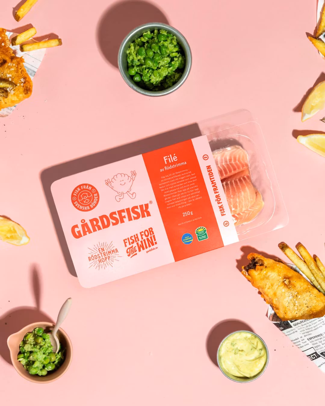 Filé av rödstrimma ca 250g Färsk, Gårdsfisk