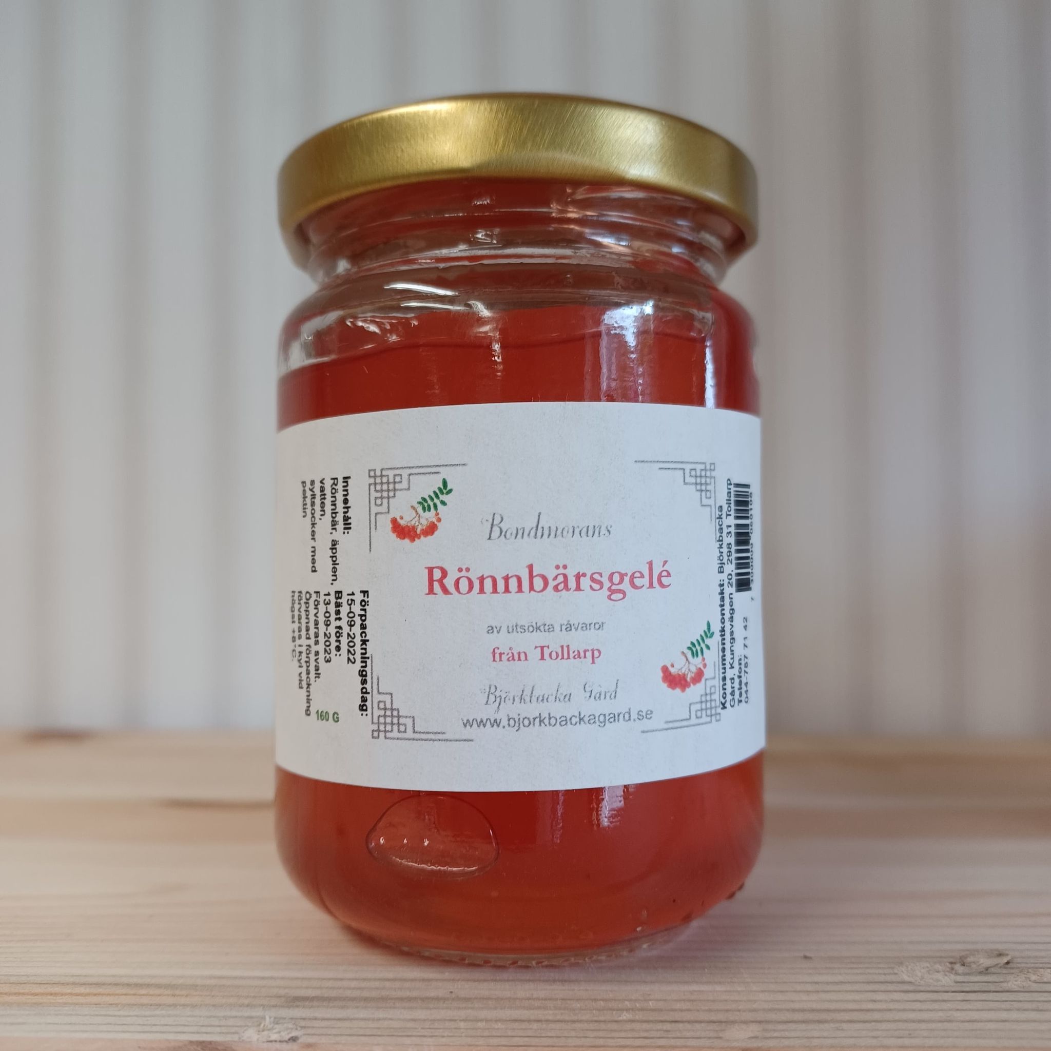 Rönnbärsgelé 160g, Bondmorans