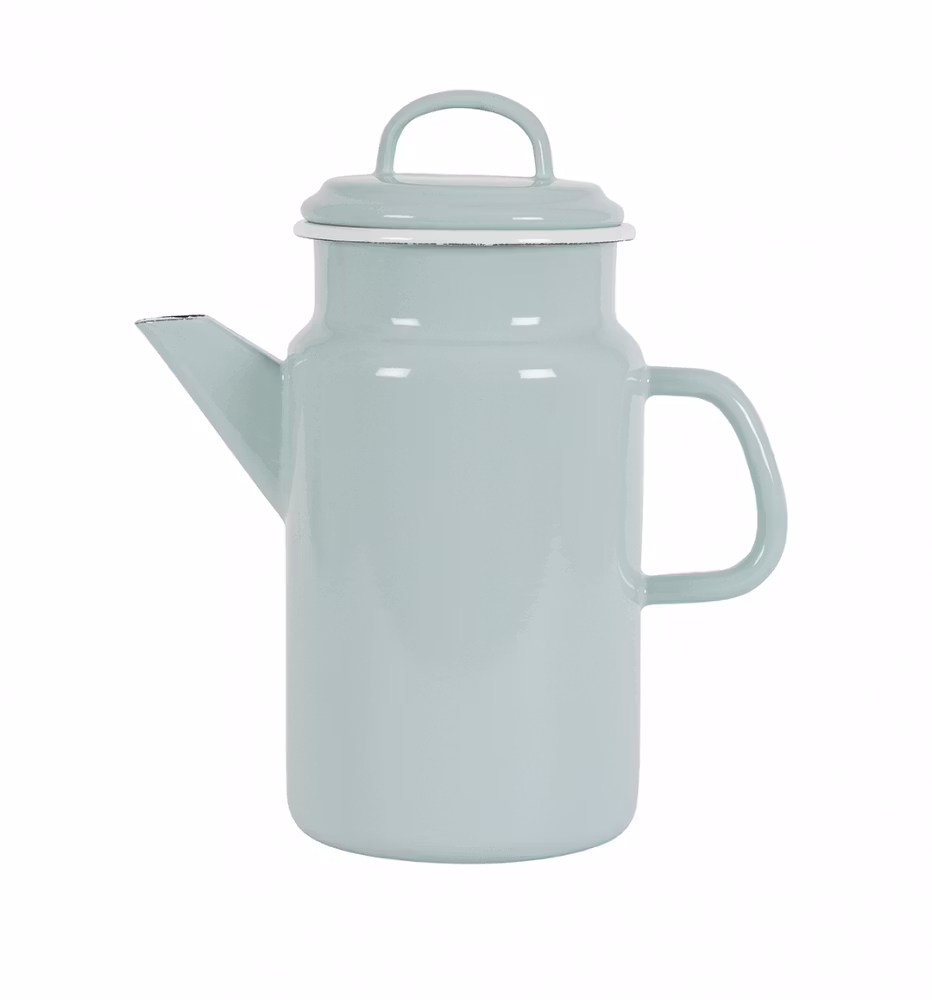 Kaffe/tekanna Grön/vit 2,0 L, Kockums Jernverk