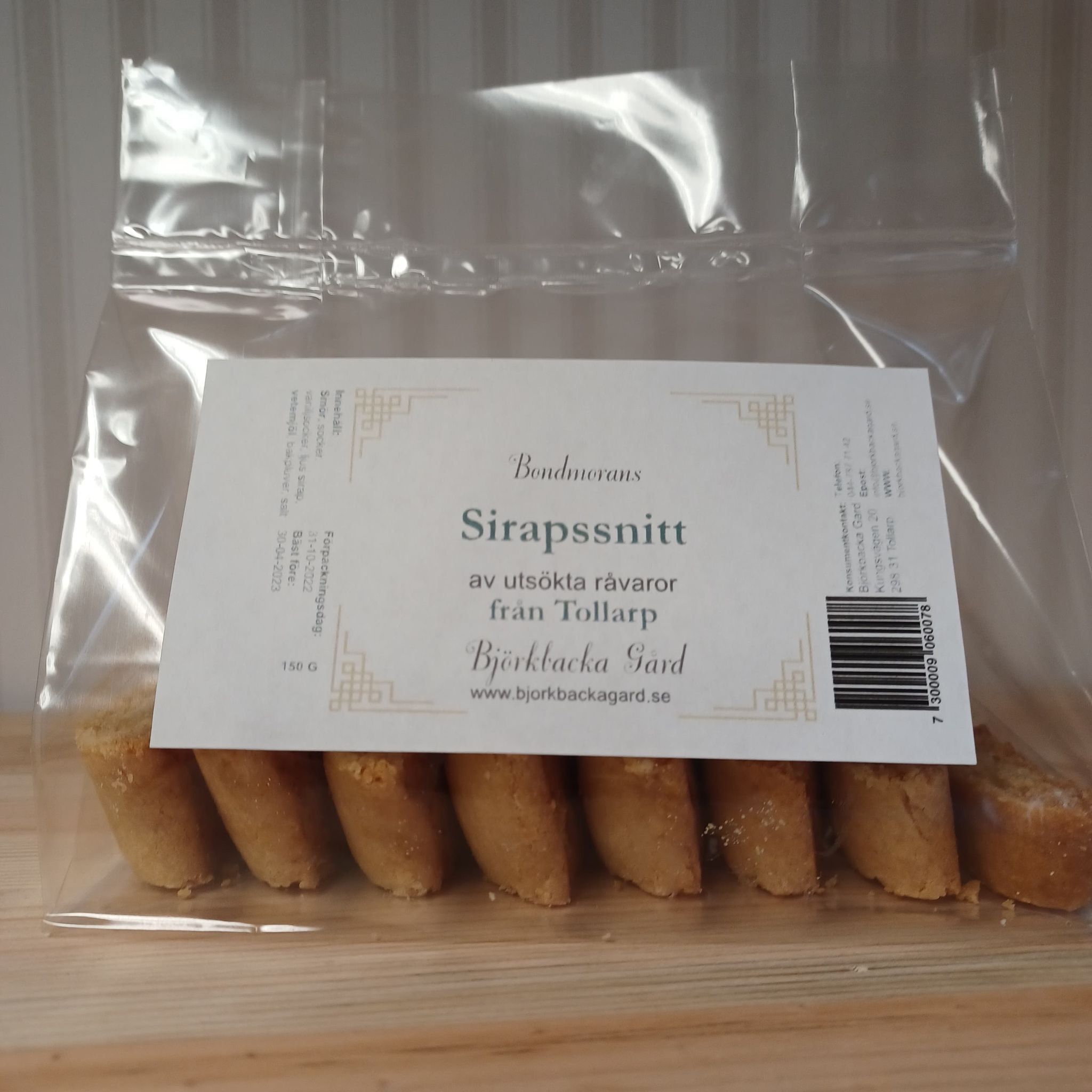Sirapsnitt 150g, Bondmorans