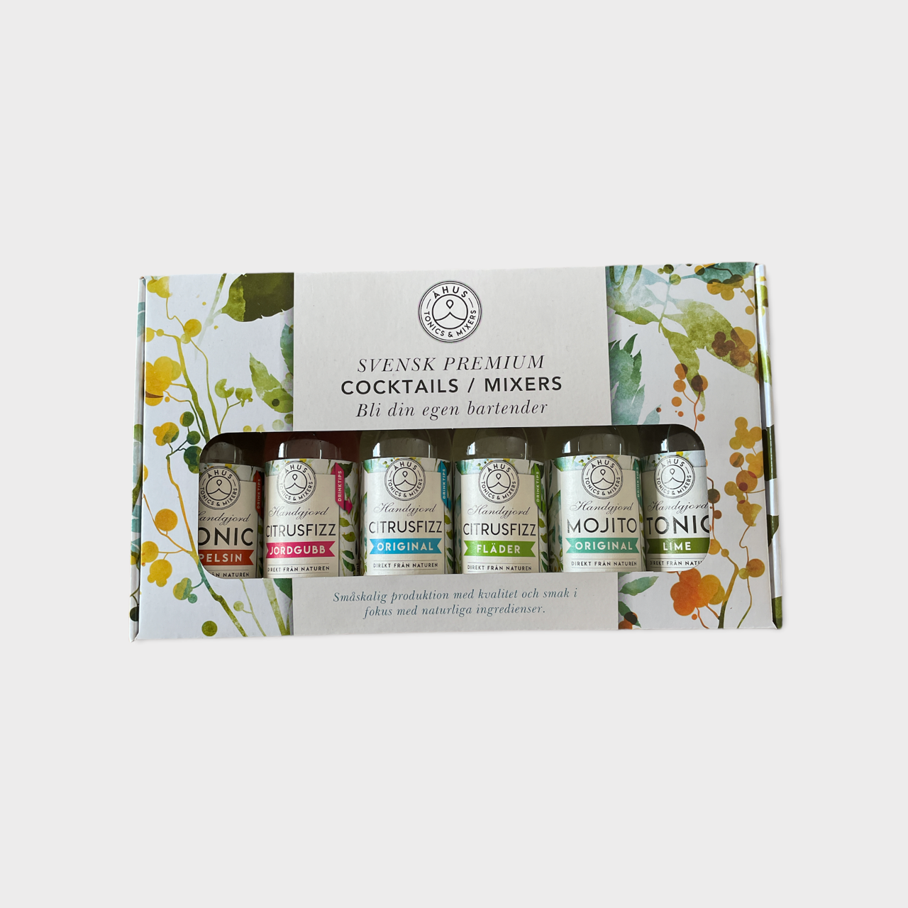 Presentlåda, Cocktails/Mixers 6-pack, Åhus Tonics & Mixers