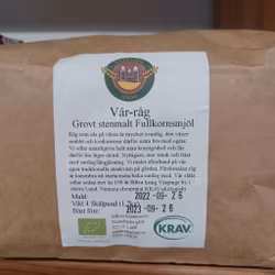 Vår-Råg, Grovt Stenmalt Fullkornsmjöl KRAV 1,7kg, Värpinge Grön