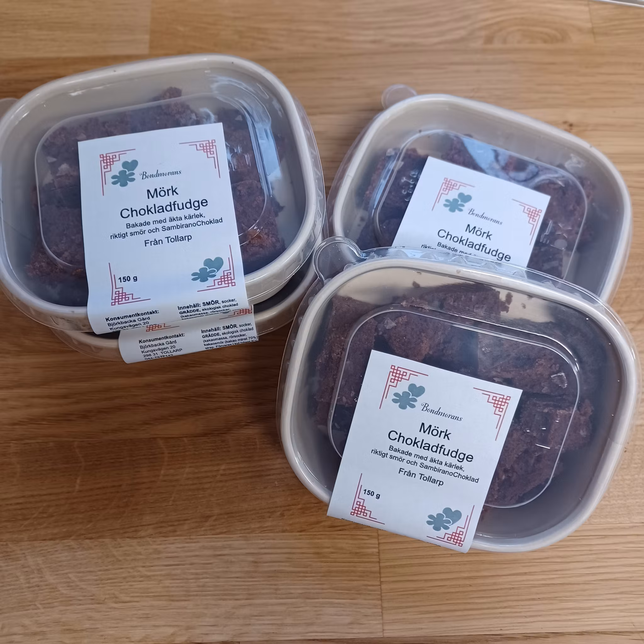 Mörk Chokladfudge 150 g, Bondmorans