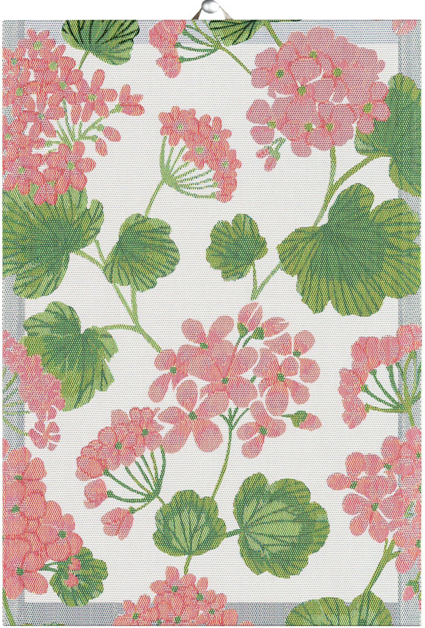 Handduk Pelargonia 35x50 cm, Ekelunds Linneväveri
