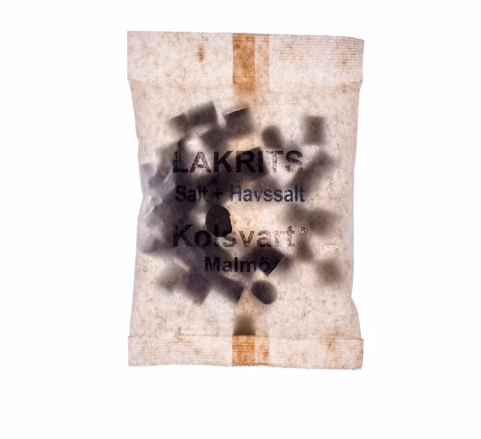 Salt + Havssalt lakrits 120 g, Kolsvart
