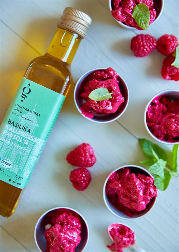 Kallpressad  Rapsolja Basilika KRAV, 250ml, Gunnarshög