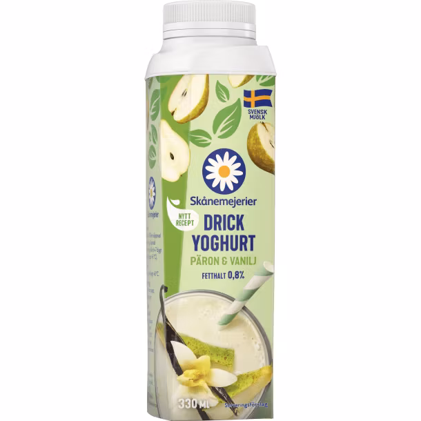 Drickyoghurt Päron/Vanilj 0,5% 330 ml, Skånemejerier