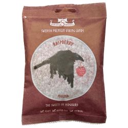 Raspberry Mjölnir vingummi Hallon, Viking Sweets