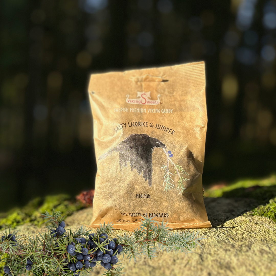 Salty Licorice & Juniper Mjölnir saltlakrits, Viking Sweets