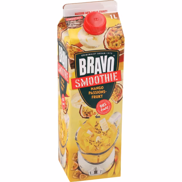 Bravo Smoothie Mango/Passionsfrukt 1L