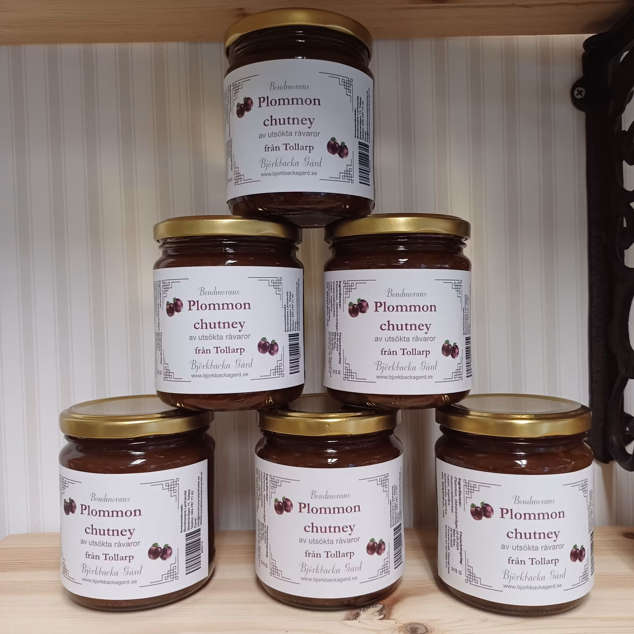 Plommonchutney 300g, Bondmorans
