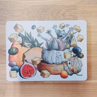 Ebbas Ostar Smörgåsbricka  15 x 20 cm