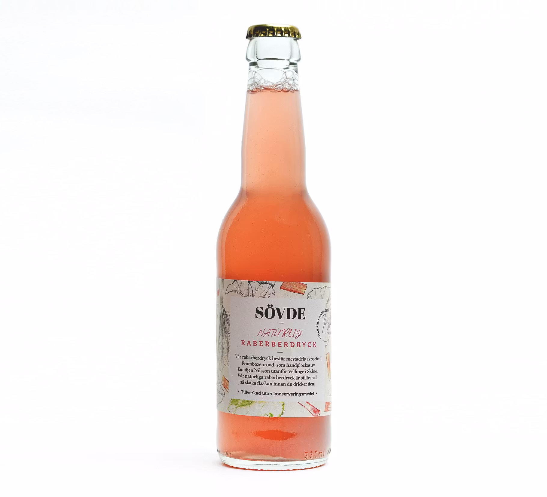 Rabarberdryck 33cl, Sövde Musteri