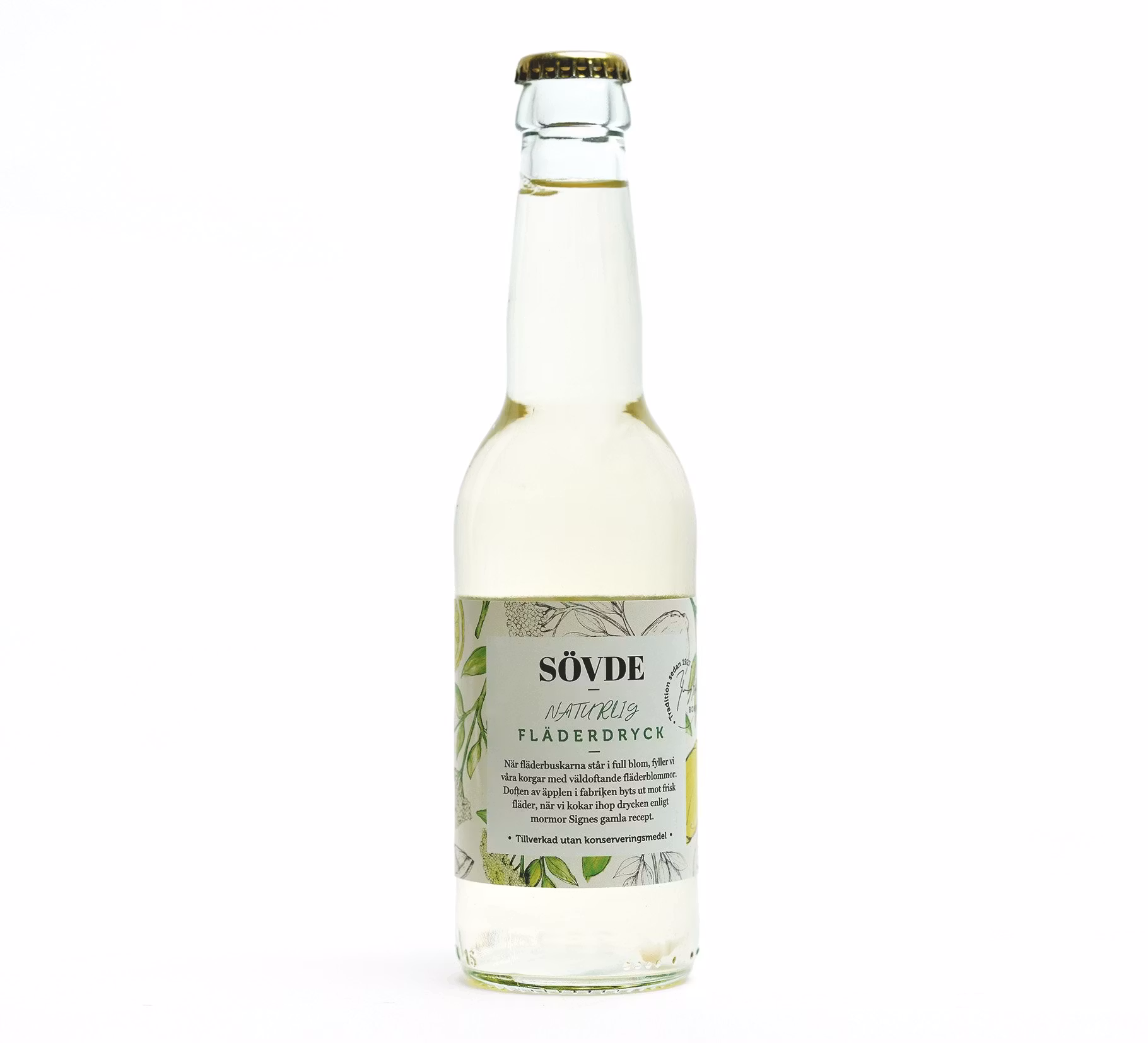 Fläderdryck 33 cl, Sövde Musteri, KORT DATUM