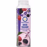 Drickyoghurt Björnbär/Hallon 0,8% 330 ml, Skånemejerier