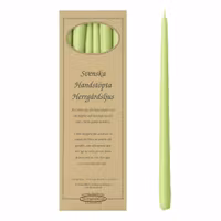 Herrgårdsljus Vårgrön 38 cm, handstöpta